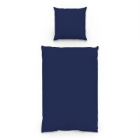 Mikrofaser Bettwäsche in Navyblau