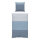 AQUMARIN Bettwäsche, blau grau gestreift, Baumwolle, 135x200 cm