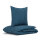 VIOLA Bettwäsche, blau gemustert, 100% Baumwolle, 135x200 cm