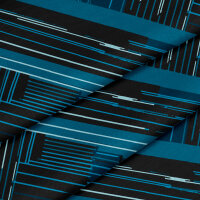HEDA Bettwäsche, blau grau abstrakt geometrisch, Baumwolle, 135x200 cm
