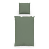 NOEMI GREEN Bettwäsche, grün, 100% Baumwolle,...