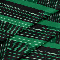 ELVA Bettwäsche, grün abstrakt geometrisch, Baumwolle, 135x200 cm